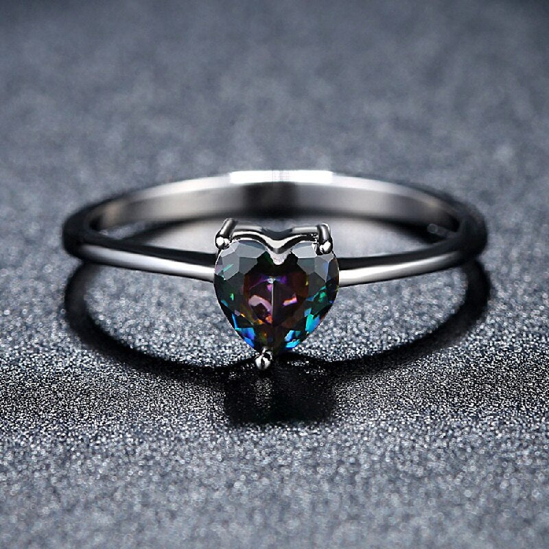 Black Mystical Crystal Ring